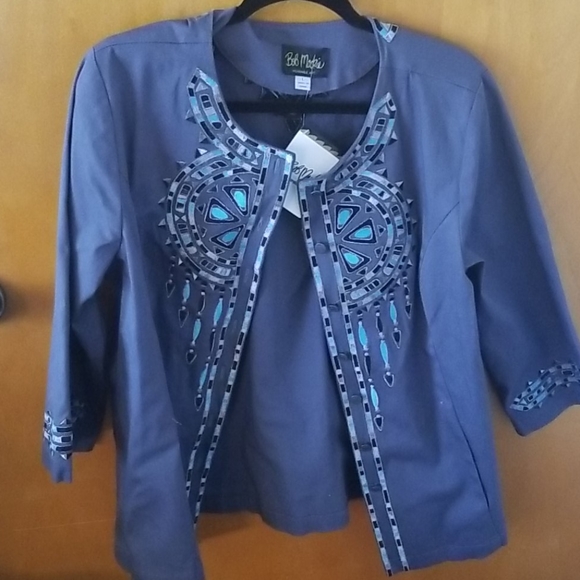 Bob Mackie Wearable Art Jacket - Picture 1 of 7